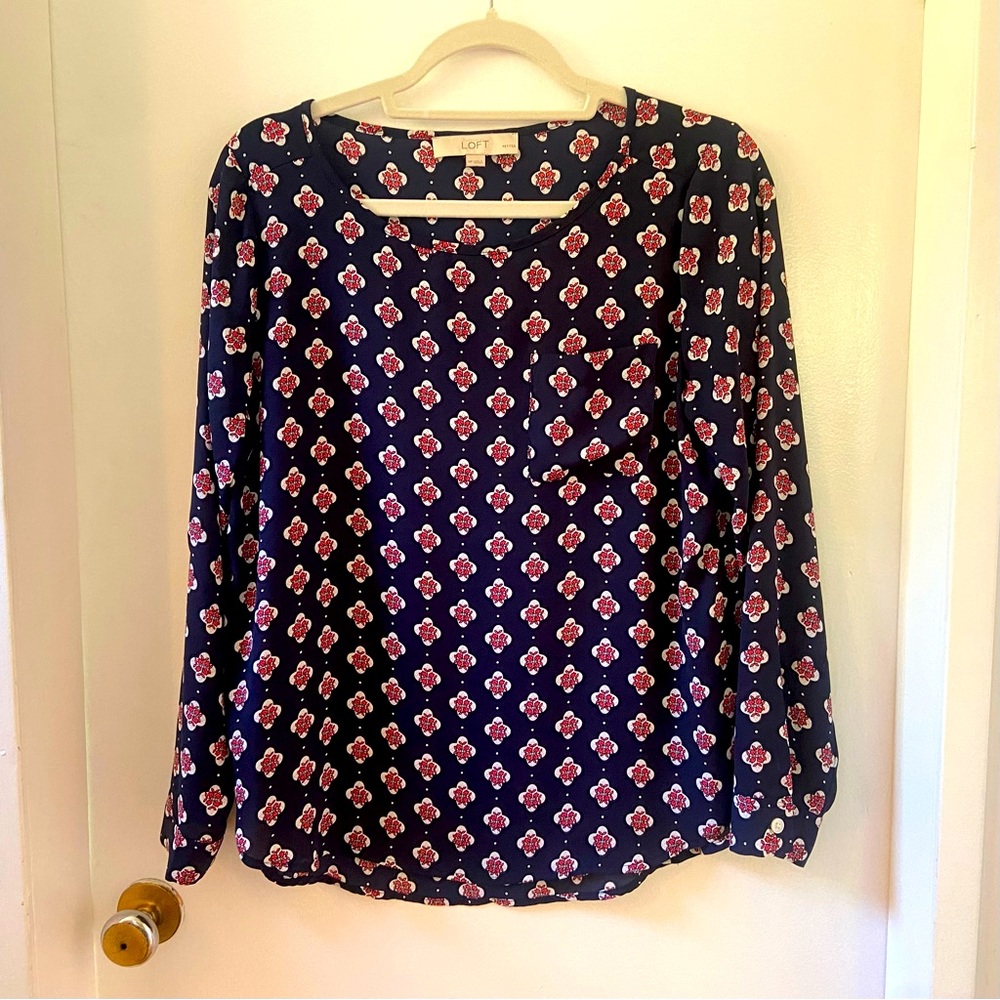 LOFT long sleeve blouse